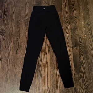 High Waisted Black Lululemon Legging